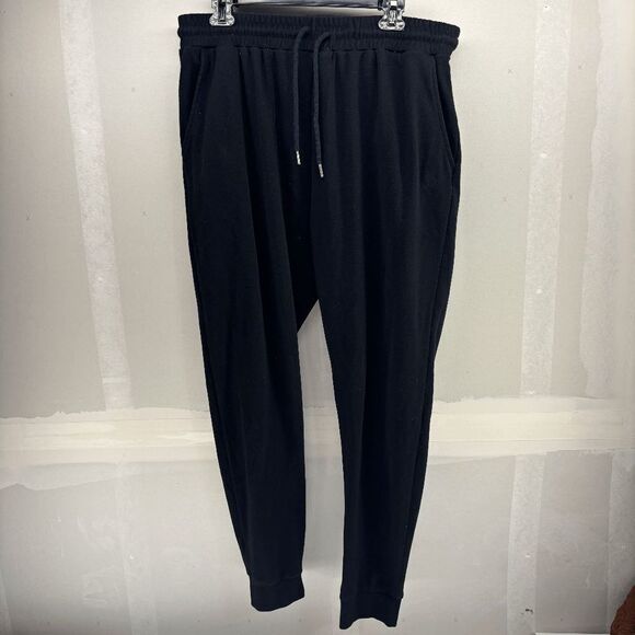 Kuwalla Tee Jogger Sweat Pant Mens XL Black Soft Cotton EUC - Picture 1 of 4